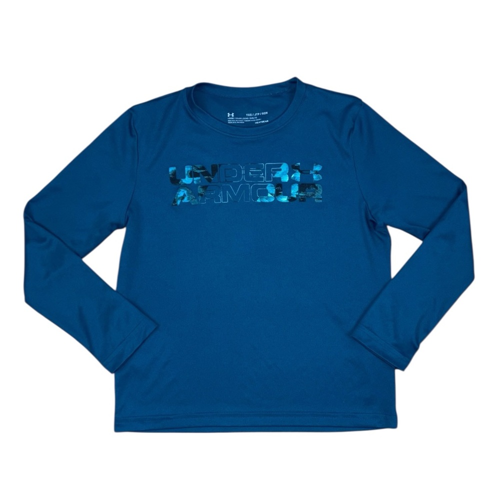 Under Armour Athletic Long Sleeve Shirt XS 5/6 Blue